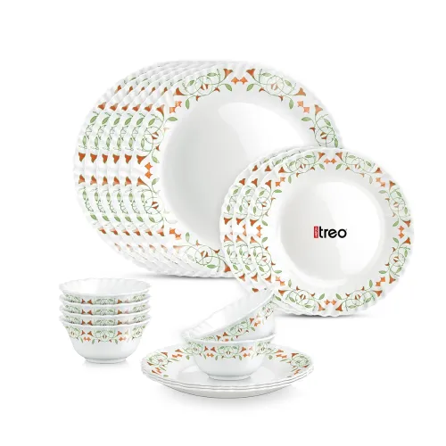 Image of Treo by Milton Opalware Aurelia Meena Dinner Set of 18