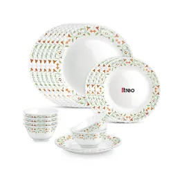 Treo by Milton Opalware Aurelia Meena Dinner Set of 18