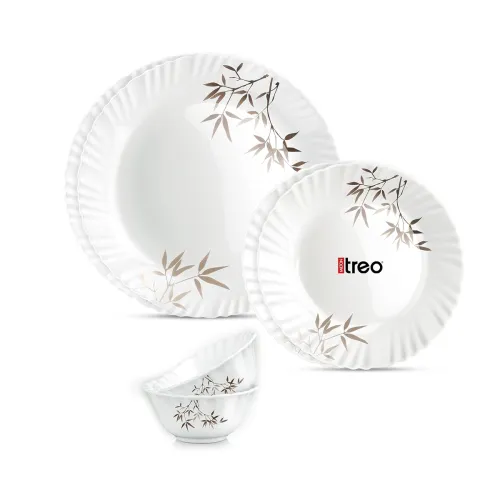 Image of Treo by Milton Opalware Aurelia Arashi Dinner Set of 6