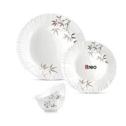 Treo by Milton Opalware Aurelia Arashi Dinner Set of 6