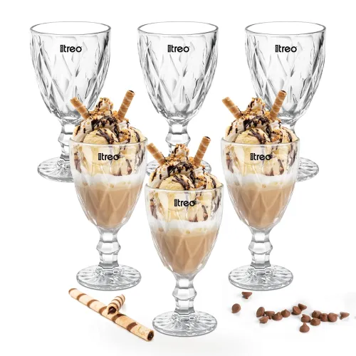 Image of Treo by Milton Regalia Goblet 300 ml I Tall Dessert Bowls with Wide Mouth