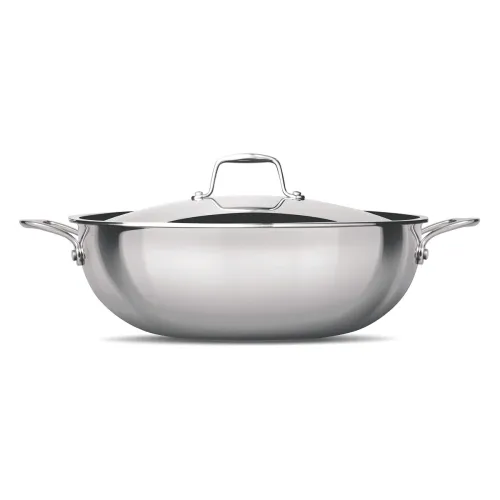 Image of Treo by Milton Triply Stainless Steel Kadhai with Lid 4600 ml