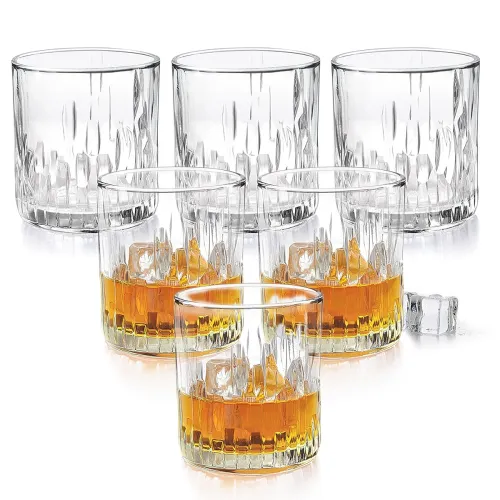 Image of Treo by Milton Steps Whiskey Glass Tumbler Set 330ml Each (6 pcs)