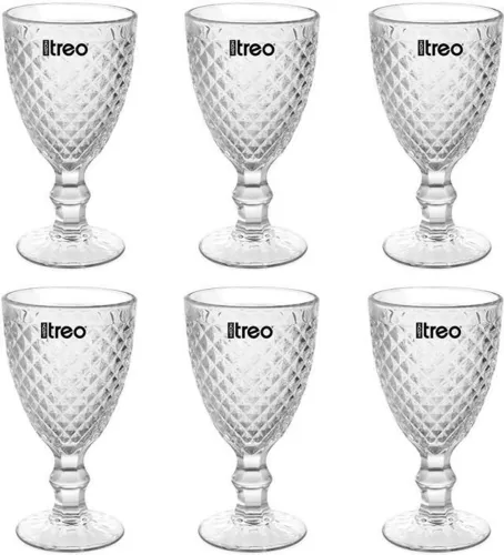 Image of TREO Glass Dessert Bowl Astoria Goblet 300 ml-Each, Dessert Bowls for Sundaes