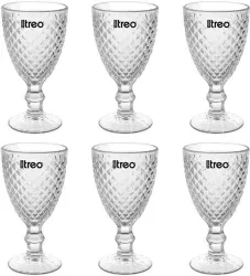 TREO Glass Dessert Bowl Astoria Goblet 300 ml-Each, Dessert Bowls for Sundaes