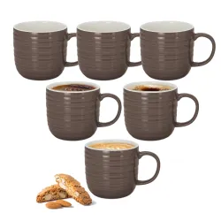 Treo Milton Cove Ceramic Coffee Mug Set 200ml Set-6