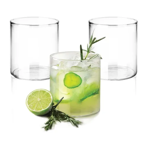Image of Treo Vector Glass Tumblers – 210ml, Set of 3