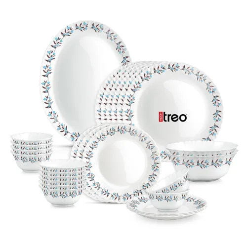 Image of Treo by Milton Opalware Aurelia Lavelle Dinner Set (27 Pieces)