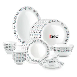 Treo by Milton Opalware Aurelia Lavelle Dinner Set (27 Pieces)