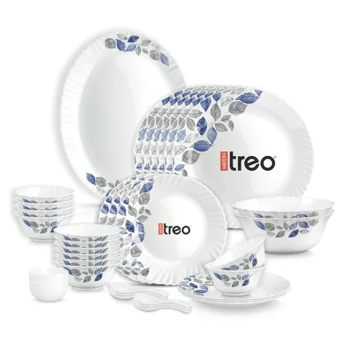 Image of Treo by Milton Opalware Aurelia Lunis Dinner Set of 35