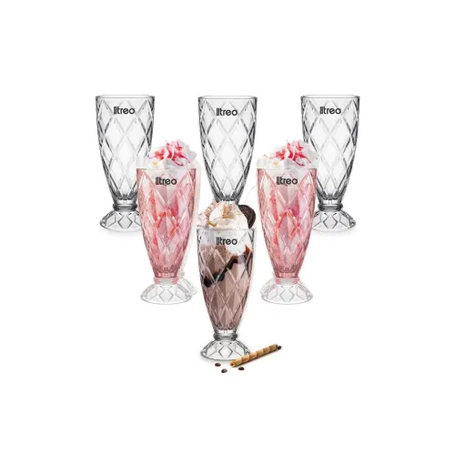 Image of Treo by Milton Pineapple Sundae Dessert Bowls | Wide Mouth for Easy Serving | Perfect for Sundaes, Ice Cream & Layered D