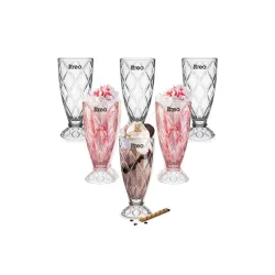 Treo by Milton Pineapple Sundae Dessert Bowls | Wide Mouth for Easy Serving | Perfect for Sundaes, Ice Cream & Layered D