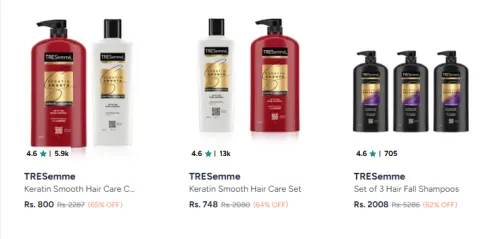 Image of TRESemme Beauty Minimum 60% Discount