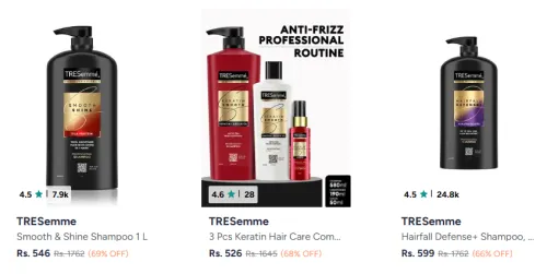 Image of TRESemme Beauty Product Minimum 60% Discount