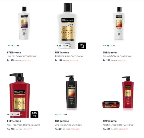 Image of Tresemme Hair Care Product starting @ ₹159