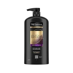 TRESemme Hairfall Defense+ Shampoo 1000ml With Keratin Fillers | Longer and Stronger hair | Prevents Hair Fall due to Breakage | Paraben-Free