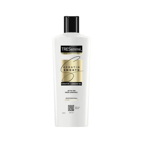 Image of TRESemmé Keratin Smooth Anti Frizz Conditioner 335ml | 72H Frizz Control with Keratin Protein & Argan Oil | Paraben Free