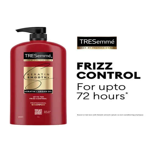 Image of TRESemme Keratin Smooth Shampoo with Keratin & Argan Oil for Straight, Shiny Hair- 1L