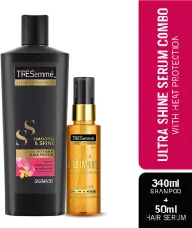 TRESemme Ultra Shine Serum Combo for Super shiny Finish - 340ml Shampoo and 50ml Serum (2 Items in the set)