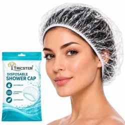 TRICSTER Disposable Shower Caps, Hair Cover Caps for Women, Pack of 200 Pcs