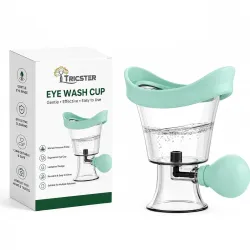 TRICSTER Eye Wash Cup, Reusable Rinse Cup for Travel (Pack of 1)