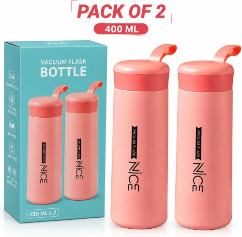 Image of Triffy Portable Insulated Water Flask 400 ML (Pack of 2)