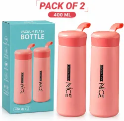 Triffy Portable Insulated Water Flask 400 ML (Pack of 2)