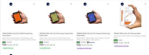 Image of Trigger Power Banks at minimum 74% Discount`