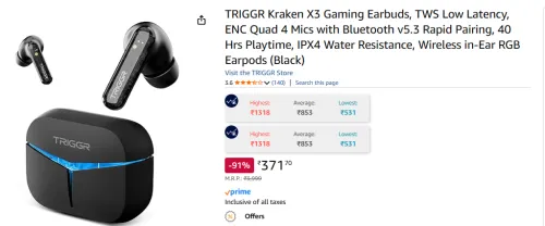 Image of TRIGGR Kraken X3 Gaming Earbuds