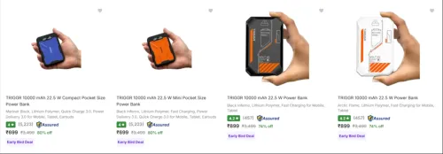 Image of Triggr Power Banks upto 80% Discount