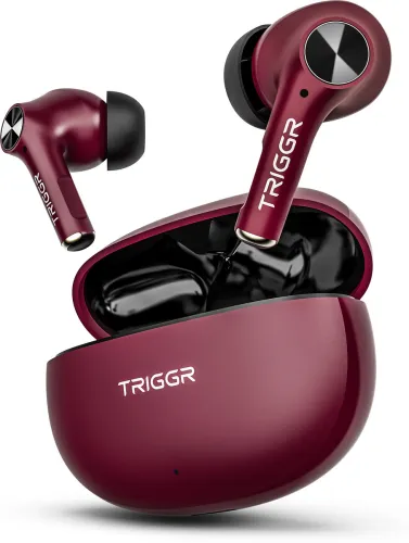 Image of TRIGGR Ultrabuds Go with 40H Playtime AI ENC Bluetooth Headset 