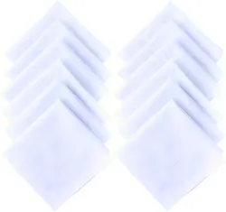 Trinch white handkerchief1 [White] Handkerchief (Pack of 12)