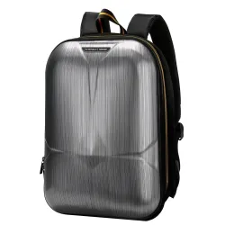 Nu Republic Triphop Anti-Theft Hard Shell Backpack (18L, Water Resistant, 15 Laptop)