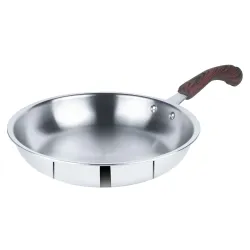 Triply Frying Pan 24 Cm | Stainless Steel Fry Pan for Frying
