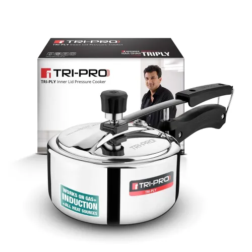 Image of Tripro Triply Stainless Steel Inner Lid Pressure Cooker