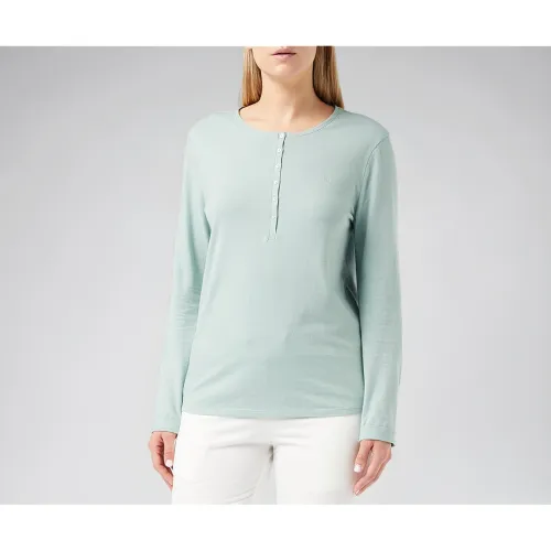 Image of Triumph International Women's Mix & Match LSL TOP Buttons Relaxed Fit Pajama (H000139)