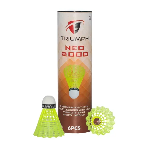 Image of Triumph Nylon Badminton Shuttlecocks Pack of 6