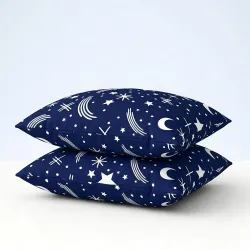 TRIYON Pillow Height Adjustable Microfiber Sleeping – Set of 2 | 16 \ x 24 \| Soft, Supportive & Stomach Sleepers | Bl