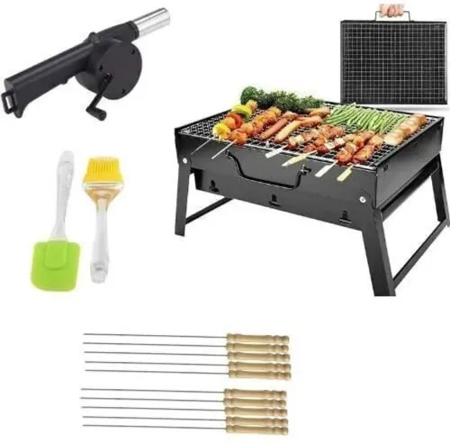 Image of TRLGOP Foldable BBQ Grill Basket – Portable