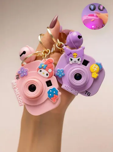 Image of trollgadgets Cute Cartoon Camera Projector Keychain with LED Light Camera Shape