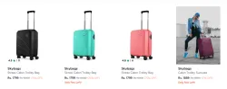 Trolly bags minimum 70% discount 