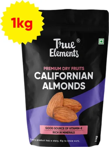 Image of True Elements California Almonds, Premium Dryfruits Badam Almonds  (1 kg)