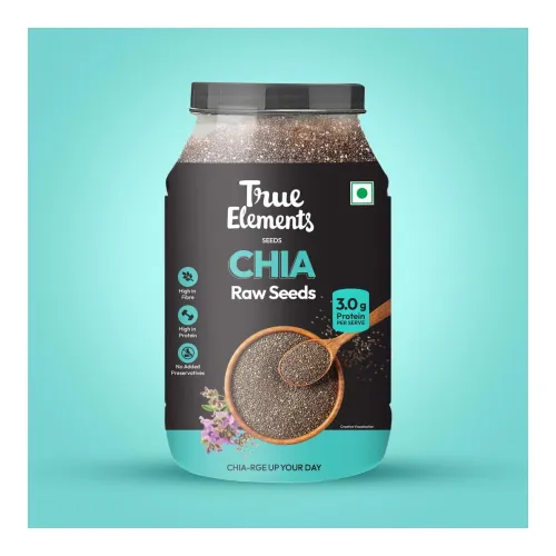 Image of True Elements Chia Seeds 2kg - Raw Seeds for Eating Chia seeds Non GMO