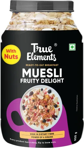Image of True Elements Crunchy Fruity Delight Muesli, 900 g