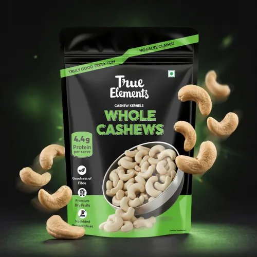 Image of True Elements Goan Cashews, Premium Dryfruits Kaju Cashews