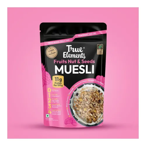 Image of True Elements Muesli Fruits, Nuts & Seeds 400gm - Breakfast Cereal