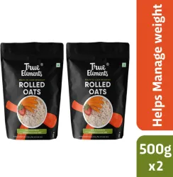 True Elements Rolled Oats (2 x 500g) 