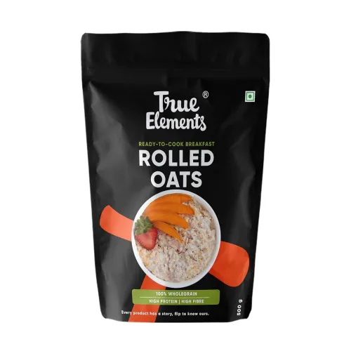 Image of True Elements Rolled Oats 500g - Rolled Oats for Weight Management | Nutritious Breakfast | Rich in Protein | Gluten fre
