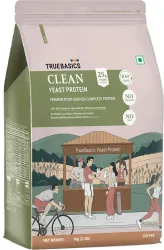 TrueBasics Clean Yeast Protein Powder (1 kg, Coffee)