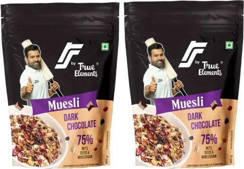 Image of True Elements Dark Chocolate Muesli 400g * Pack of 2